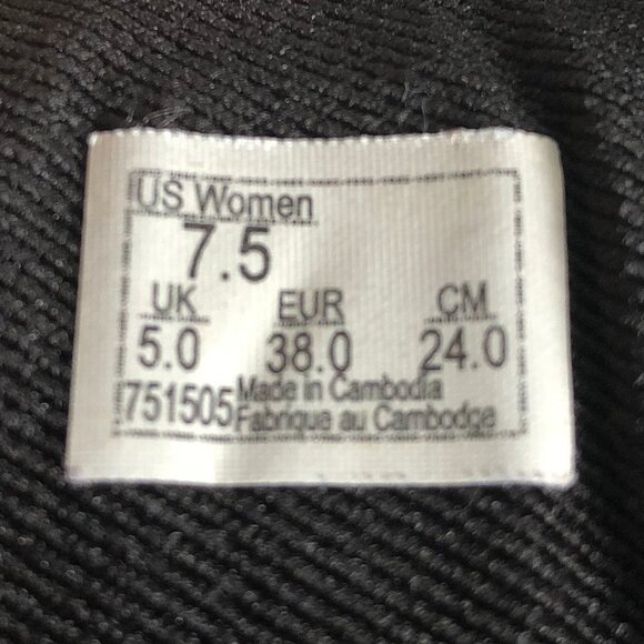 Vans Off The Wall Sporty Lace-Up Textile Sneakers in Black Sz 7.5 - Picture 8 of 12